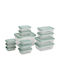 Excellent Houseware Plastic Lunch Box Transparent 27x20cm 13pcs