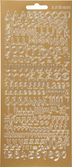Focus Stickers Silver Letters Design 3