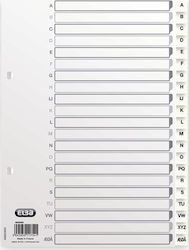 Elba Elba 400020999 Binder Alphabetic Tab Index Polypropylene PP White Portrait A Elba Elba 400020999 Binder Alphabetic Tab Index Polypropylene PP White Portrait A