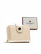 Small Women's Wallet with RFID Beige