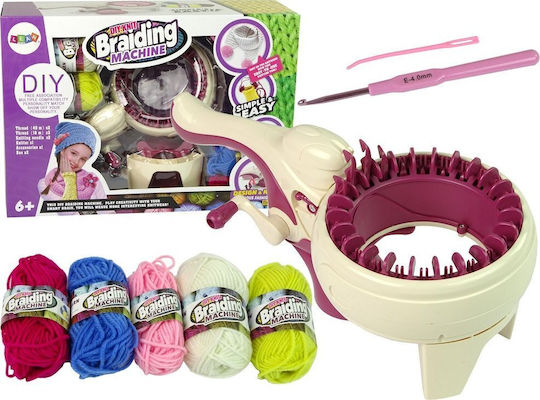 Leantoys Set Creativ Mașină De Tricotat Țesut 5 Culori Fire Lean Toys