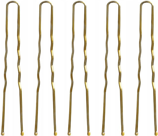 E-57 Hair Clips 120 Pcs 5.6 Cm Gold