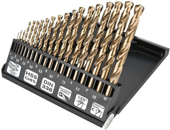 Neo Tools Set 19 Burghie Cobalțiu pentru Metal