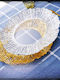 Glass Christmas Platter 30 Cm Silver
