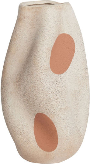 Beliani Ceramic Vase Batoidea Beige