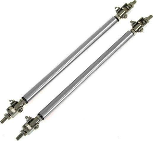 Mtuning Aileron Bracket Diffuser Mount 200mm Silver Tie Bars