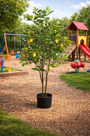 Artificial Outdoor Plant Lemon Tree Height 122cm