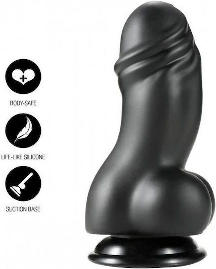 Hidden Desire Ρεαλιστικό Dildo με Όρχεις και Βεντούζα Μαύρο