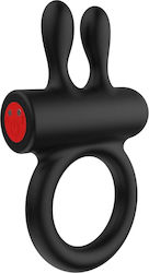 Вибриращ Пръстен За Пенис С Клиторен Стимулатор 10 Скорости Hidden Desire Extreme Performance Max Turbo C-ring Черен 10см