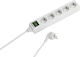 Vivanco Power Strip with Switch and Cable 1.4m