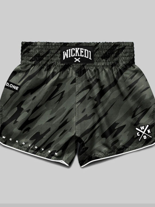 Wicked1 Ανδρικό Σορτσάκι Kick/Thai Boxing Πράσινο