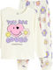 Cool Club Παιδική Πιτζάμα Λευκή Smiley World