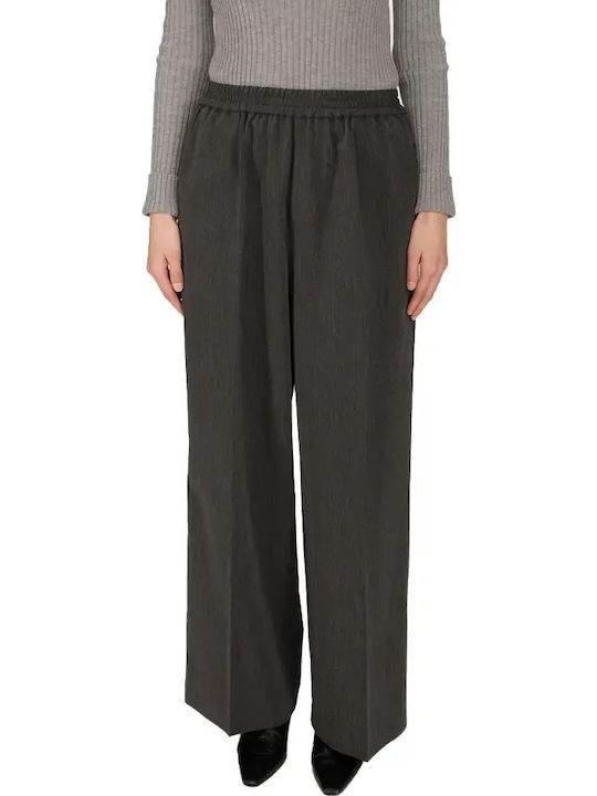 Damen Stoff Hose Anthracite