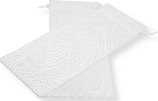 Hârtie Geantă pentru Cadou Albă 36x15cm. 2buc