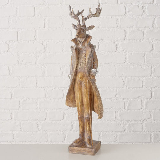 MSA Hirsche Figur Jenno Braune 21x17,5x62cm Polyresin