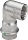 Pipe Elbow 90° Z Sc 18 X 1/2 Stainless Steel Rustproof Polished Connector Pipes