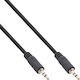 InLine InLine 3.5mm Jack Cable - 3.5mm Male to 3.5mm Male Black 0.3m 99932E