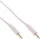 InLine InLine 3.5mm Jack Cable - 3.5mm Male to Male White 2m with Gold Plated Terminals