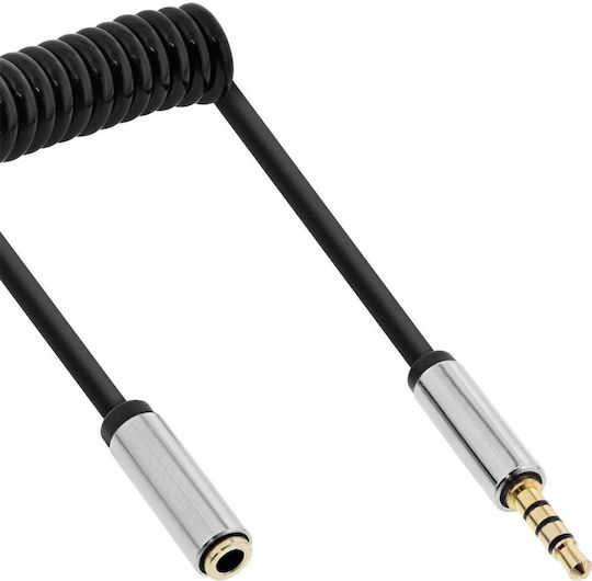 InLine Audio Cable 3.5mm Male - 3.5mm Female Silver 2m 99282
