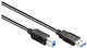 Alcasa 2710-s05 USB Cable USB 3.2 Gen 1 3.1 Gen 1 5 m USB A USB B Black