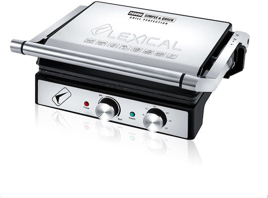 Lexical Τοστιέρα Γκριλιέρα 2000W Inox