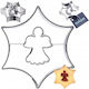 Steel Cookie Cutter Star Angel 5.5 Cm