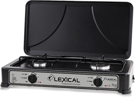 Lexical Countertop Burner Flüssiggas Double Schwarz