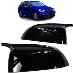 Gloss Black Side Mirror Cover Set Bmw X3 G01 X4 G02 X5 G05 X6 G06 X7 G07 2017-2020