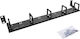 Inline 19" Cable Management Panel 5 Plastic Hooks Horizontal Ral 9005 Black
