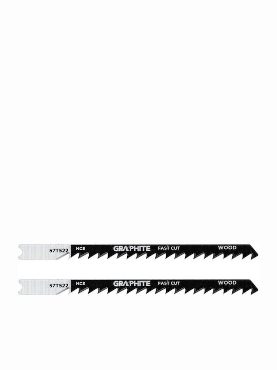 Jigsaw Blade 6 Tpi Hcs U-shank 2 Pcs Curved Cutting Fast Cutting