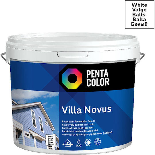 Pentacolor Facade Paint Villa Novus White Color 5