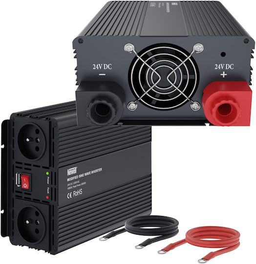 Newell Car Inverter Modified Sinewave 1000W to Converter 24V DC in 230V AC