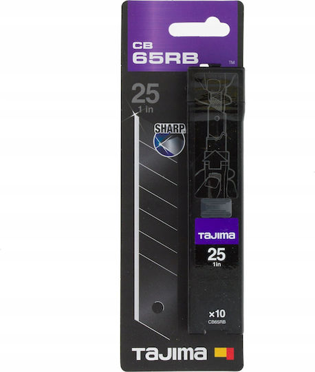 Tajima 25mm Tajima Razar Schwarze Ersatzklingen Cb65rb 10 Stück