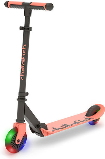 Chillafish Scuter Copii Pliabil Flexxi Glow 2 Roți Cu Iluminare LED Flamingo