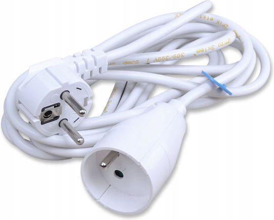 Blow Extension Cable Cord 3 x 1mm²/3m White
