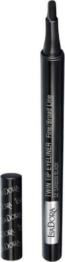 IsaDora Stilou Eye Liner 52 Negru Cărbune 1ml
