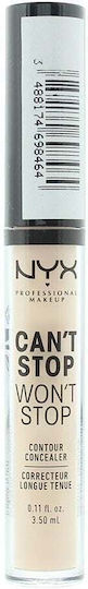 NYX Professional Makeup Can't Stop Won't Stop Liquid Concealer Light Ivory 3.5ml