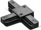 DPM T Typ Verbinder Oberflächenmontierte Schiene Schwarz X-line