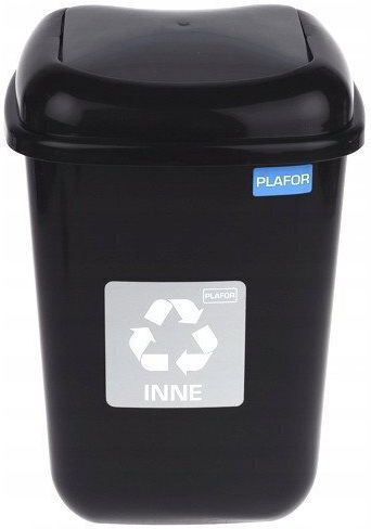 Plafor Coș de Reciclare Metal Argintiu 12lt 1buc
