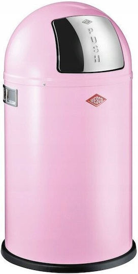 Wesco Κάδος Απορριμμάτων Πλαστικός Ροζ 22lt