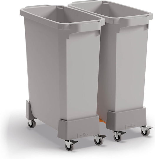 Durable Waste Bin Grey 60L Durable Waste Bin Grey 60L