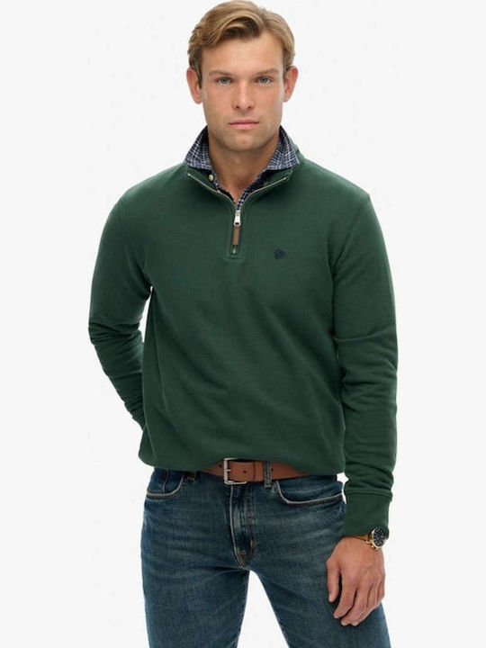 Superdry Zip' Φούτερ Πράσινο
