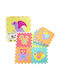 Lean Toys Interactive Kids Floor Puzzle with Animals 9 Pieces