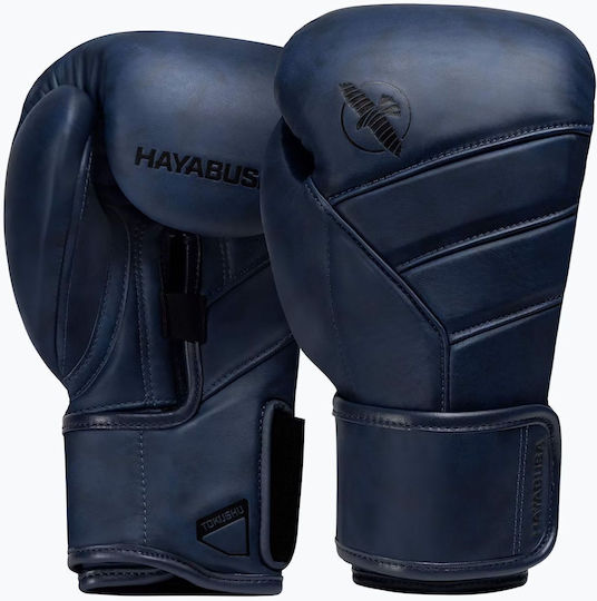 Hayabusa Γάντια Πυγμαχίας Δερμάτινα για Αγώνα Μπλε