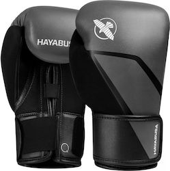 Hayabusa Боксови Ръкавици Кожени за Състезание Сив