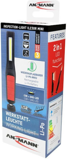 Ansmann Battery Workshop Light LED with Brightness up to 230lm