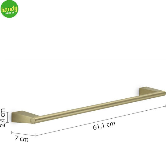 Gedy Schiene Badezimmer Einzel Wandmontage Schrauben Gold