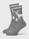 Pro Socks Γυναικείες Χριστουγεννιάτικες Κάλτσες Γκρι
