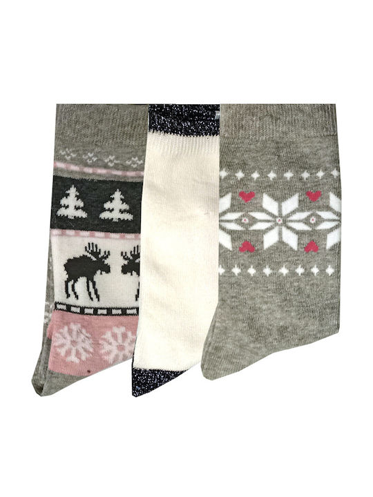 Join Women's Christmas Socks Multicolour 3Pack