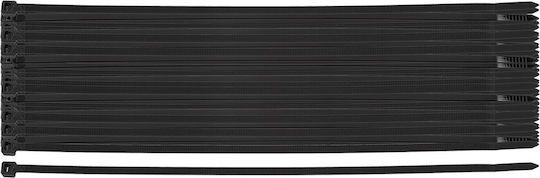 Neo Δεματικά Καλωδίων Πλαστικά 300mmx4.8mm σε Μαύρο χρώμα (100τμχ)